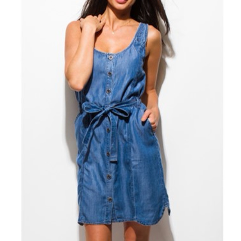 Celebrity Pink Sleeveless Boho Mini Shirt Dress - Picture 3 of 6